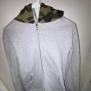 The brand is bathing, ape, a luxury hoodie, and shoe company